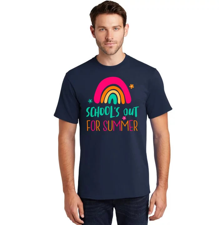 Schools Out For Summer Cute Rainbow Tall T-Shirt