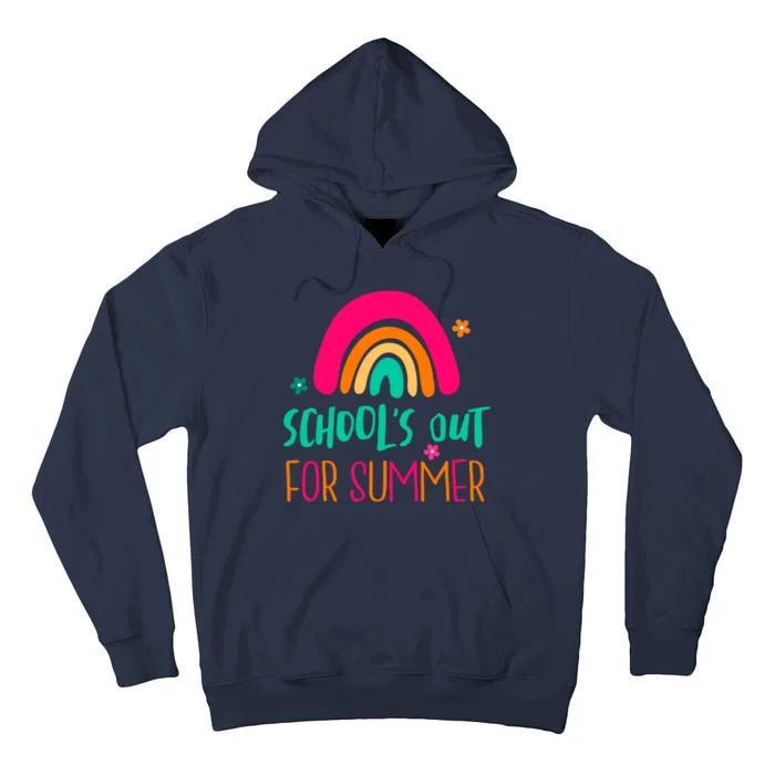 Schools Out For Summer Cute Rainbow Tall Hoodie