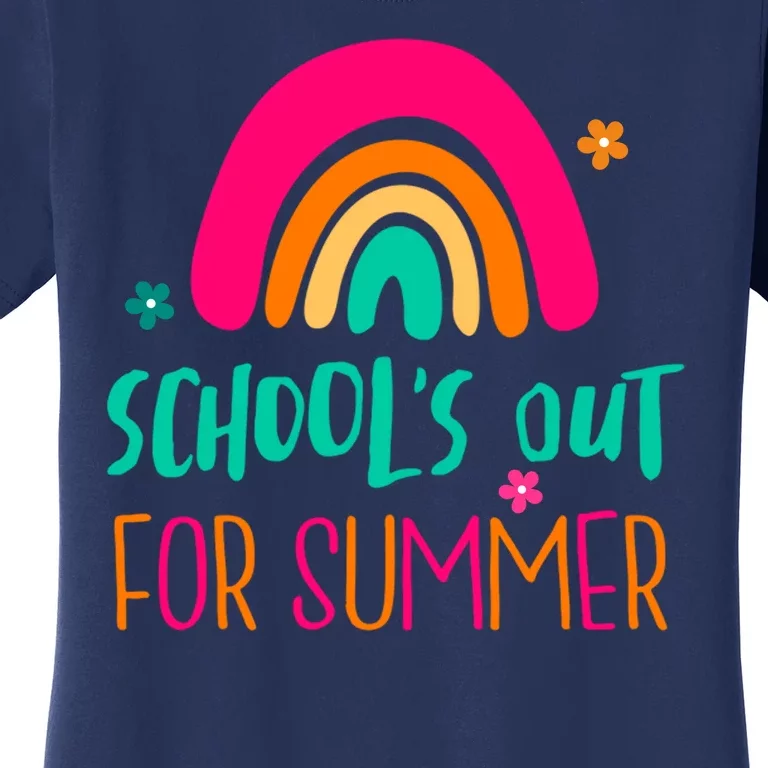 Schools Out For Summer Cute Rainbow Women's T-Shirt