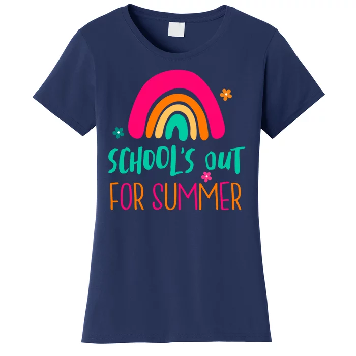 Schools Out For Summer Cute Rainbow Women's T-Shirt