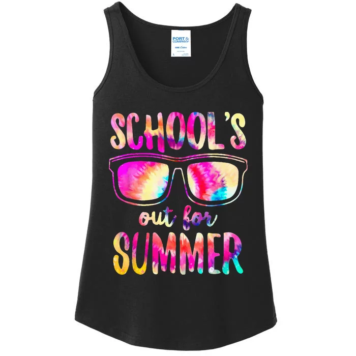 Schools Out For Summer Last Day Of School Teacher Ladies Essential Tank