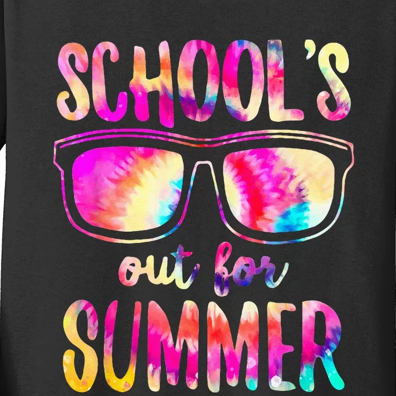 Schools Out For Summer Last Day Of School Teacher Kids Long Sleeve Shirt