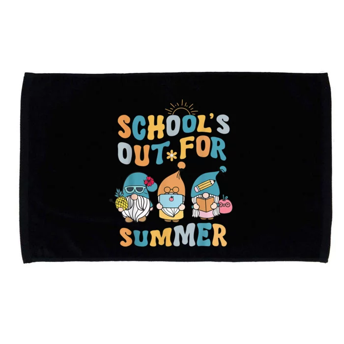 School’s Out For Summer, Last Day Of School Gnomes Teacher Microfiber Hand Towel