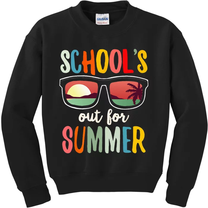 Schools Out For Summer Last Day Of School Teacher Kids Sweatshirt