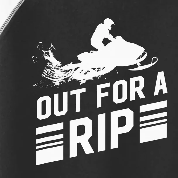 Snowmobile Out For A Rip Snowmobiling Toddler Fine Jersey T-Shirt