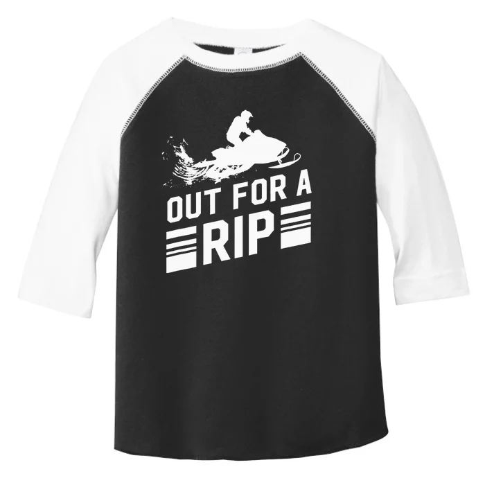 Snowmobile Out For A Rip Snowmobiling Toddler Fine Jersey T-Shirt