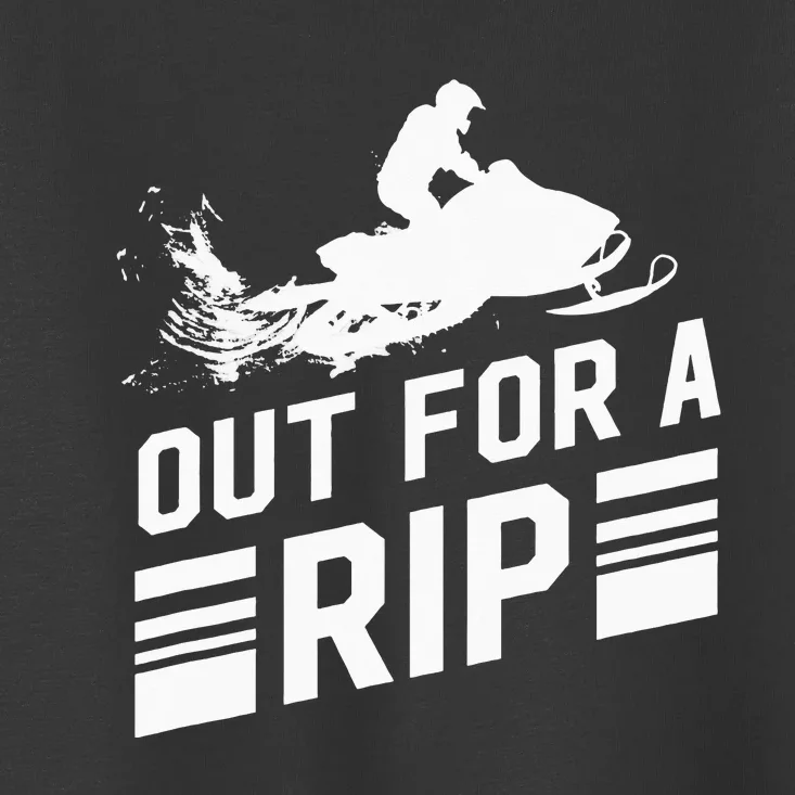 Snowmobile Out For A Rip Snowmobiling Toddler T-Shirt