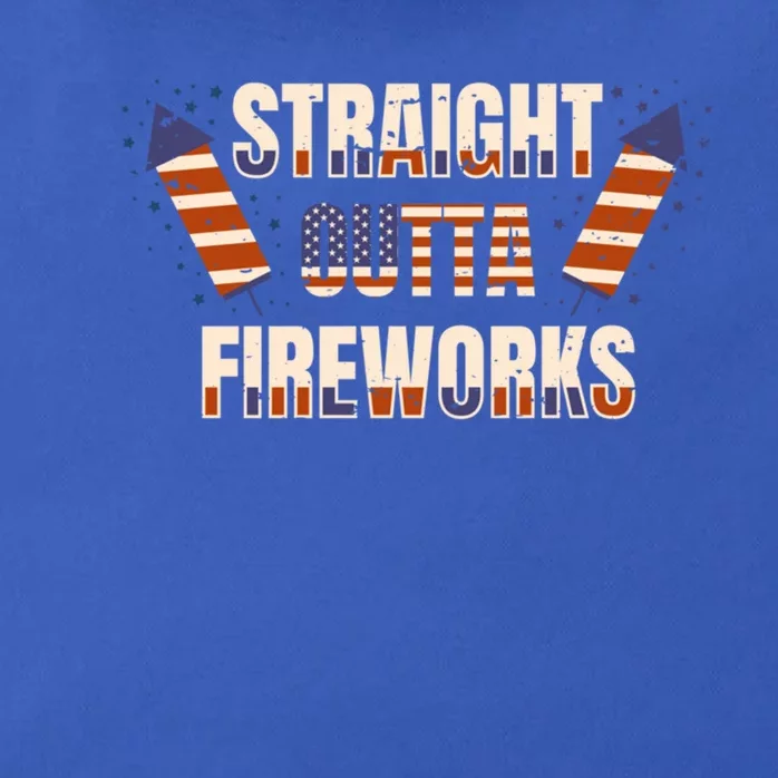 Straight Outta Fireworks Firecrackers 4th Of July Gift Zip Tote Bag