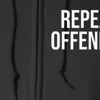 Straight Outta FB Jail Repeat Offender FB Addict Full Zip Hoodie