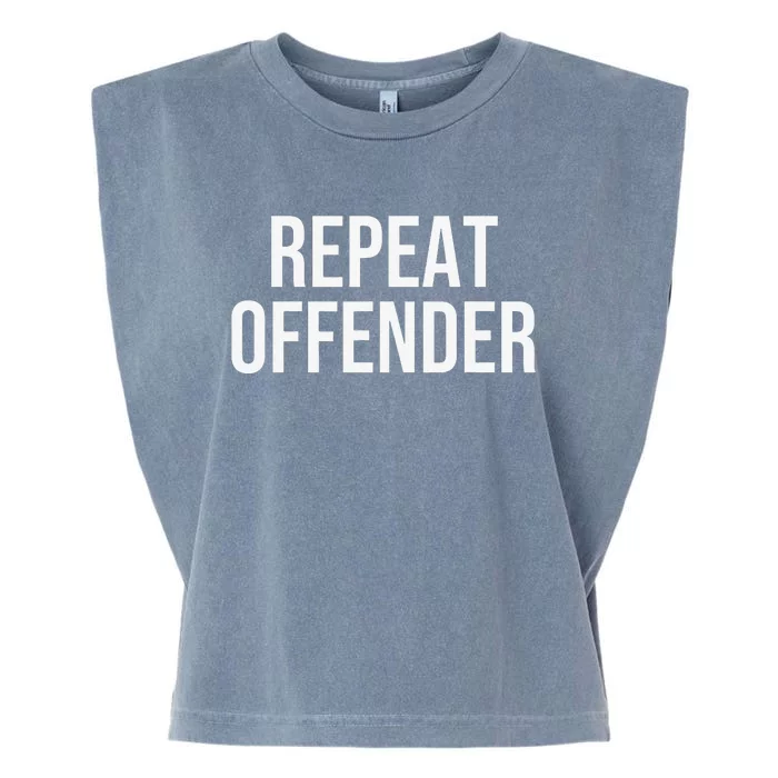 Straight Outta FB Jail Repeat Offender FB Addict Garment-Dyed Women's Muscle Tee