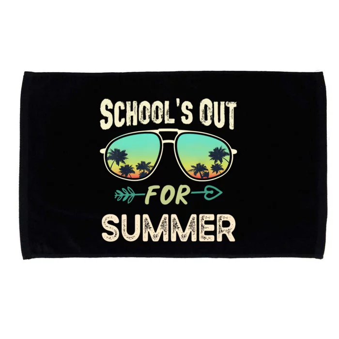 Schools Out For Summer Last Day Of School Student Teacher Microfiber Hand Towel