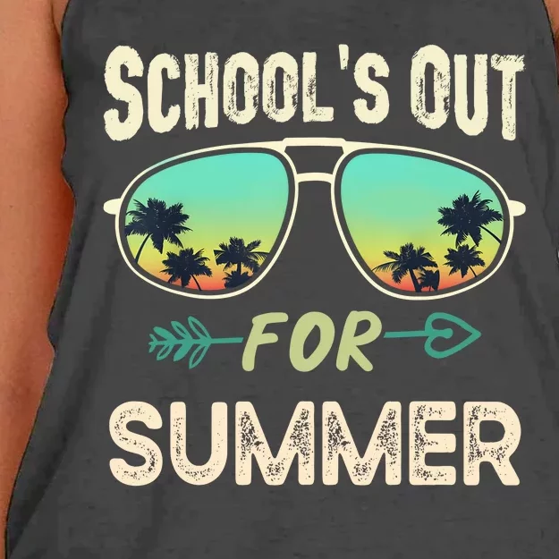 Schools Out For Summer Last Day Of School Student Teacher Women's Knotted Racerback Tank