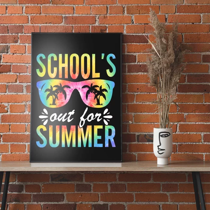 Schools Out For Summer Last Day Of School Student Teacher Poster