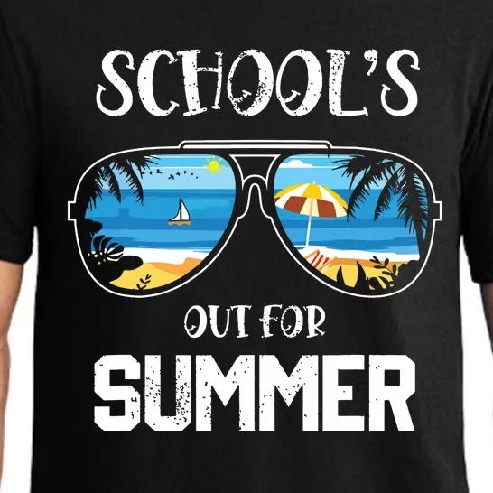 Schools Out For Summer Last Day Of School Student Teacher Pajama Set