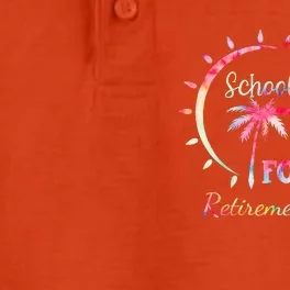 Schools Out Forever Retirement 2024 Retired Teacher Dry Zone Grid Performance Polo