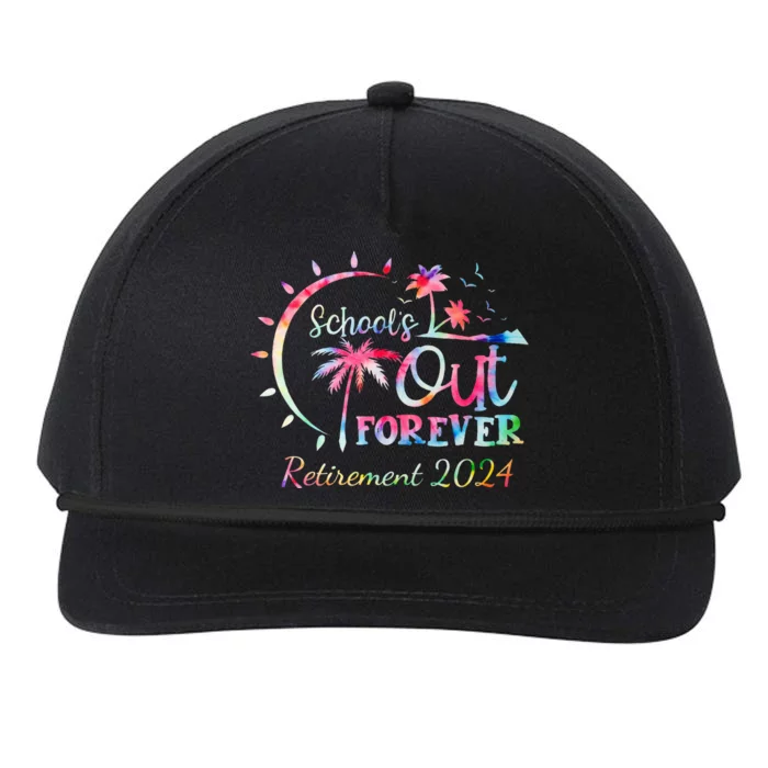 Schools Out Forever Retirement 2024 Retired Teacher Snapback Five-Panel Rope Hat