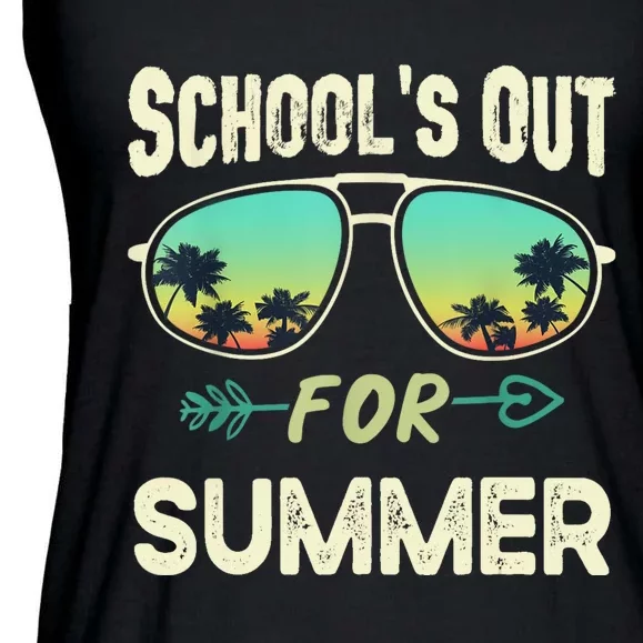 Schools Out For Summer Last Day Of School Student Teacher Ladies Essential Flowy Tank