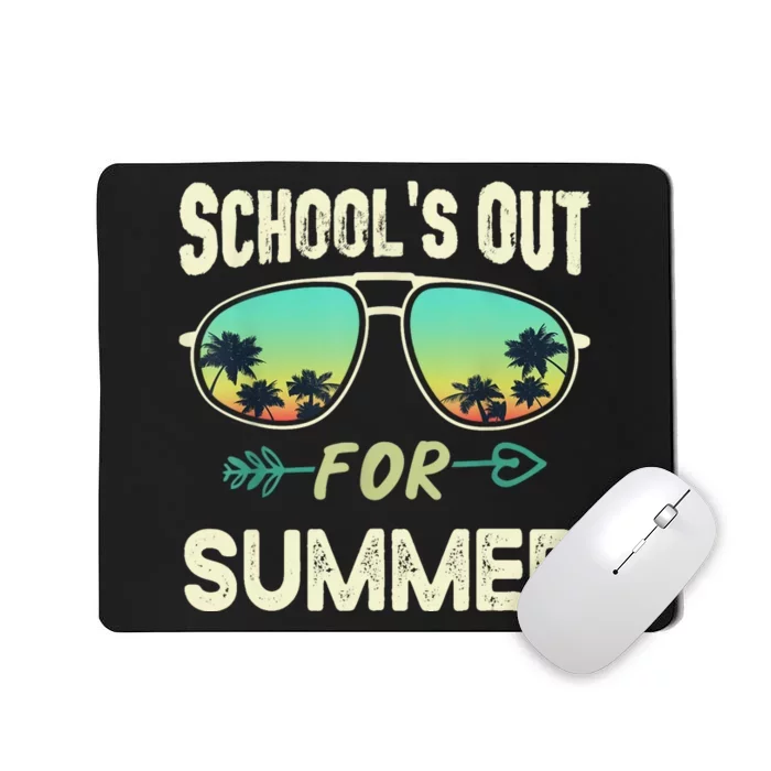 Schools Out For Summer Last Day Of School Student Teacher Mousepad