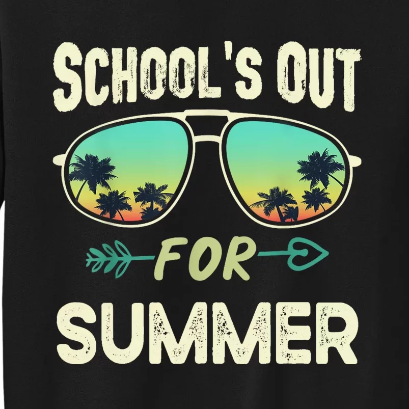 Schools Out For Summer Last Day Of School Student Teacher Tall Sweatshirt