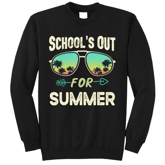 Schools Out For Summer Last Day Of School Student Teacher Tall Sweatshirt