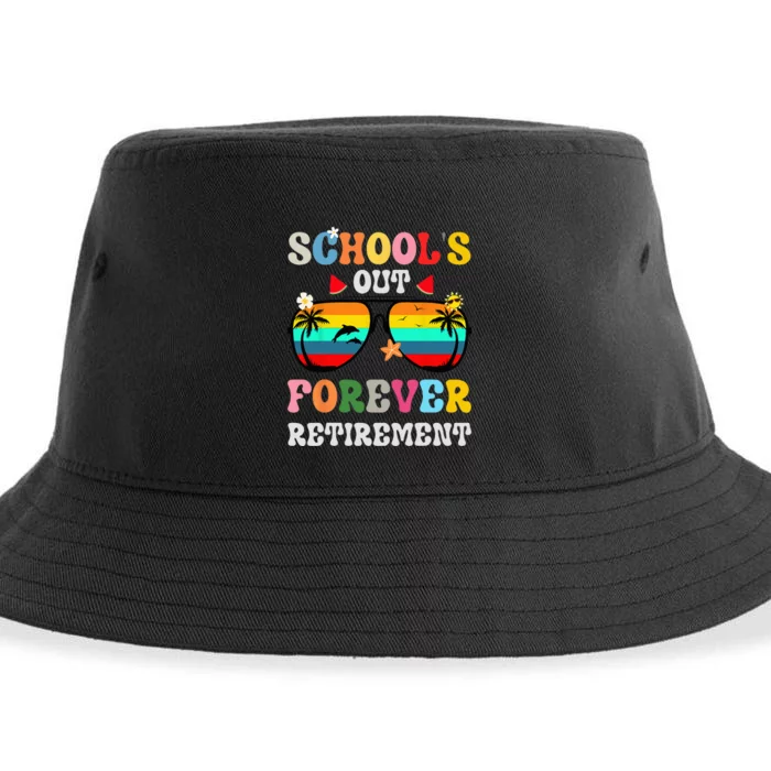 School's Out Forever Retirement Teacher Sustainable Bucket Hat