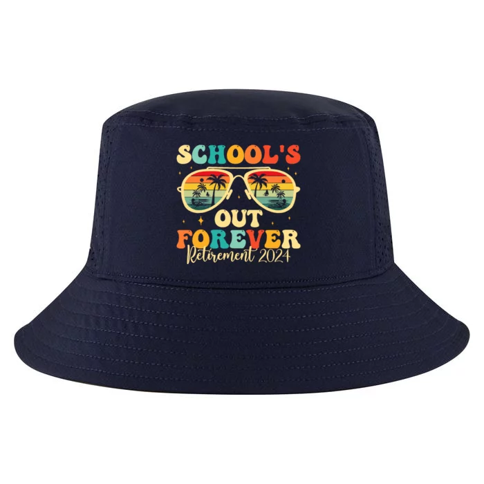 SchoolS Out Forever Retirement 2024 Retired Teacher Cool Comfort Performance Bucket Hat