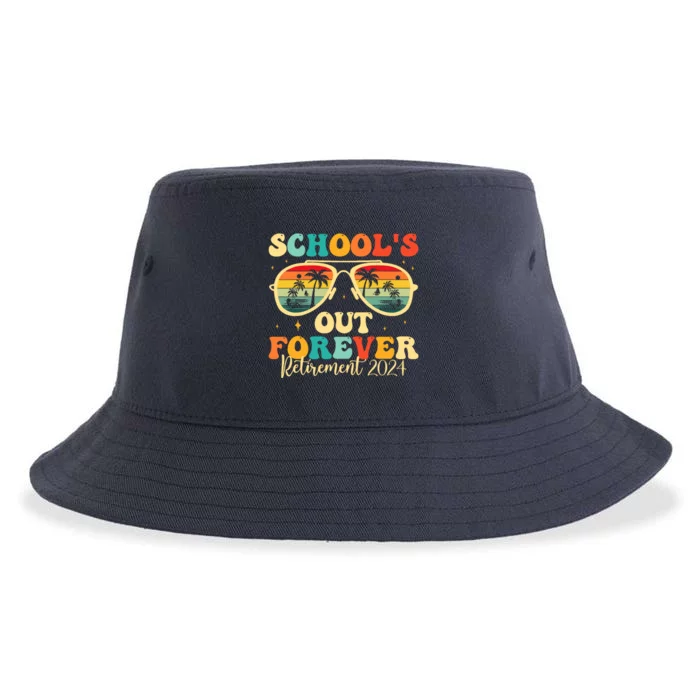 SchoolS Out Forever Retirement 2024 Retired Teacher Sustainable Bucket Hat