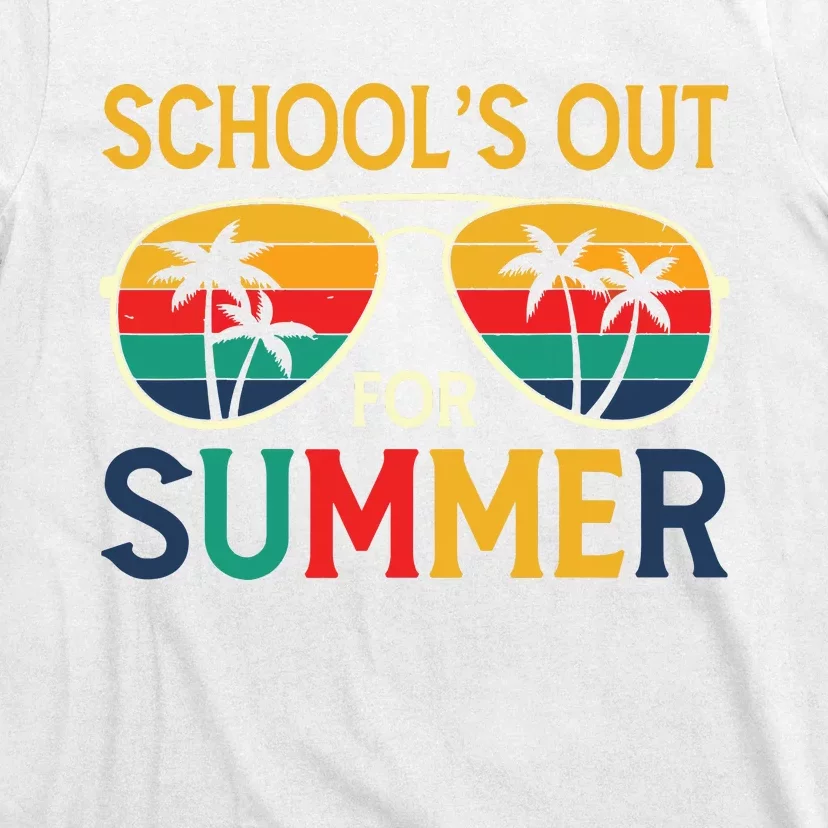 Schools Out For Summer Retro Last Day Of School Teacher Boy T-Shirt