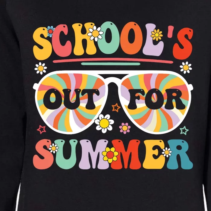 Schools Out For Summer Retro Last Day Of School Teacher Womens California Wash Sweatshirt