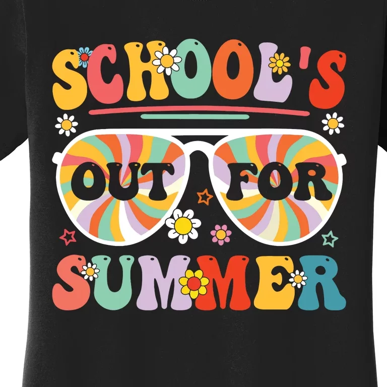 Schools Out For Summer Retro Last Day Of School Teacher Women's T-Shirt