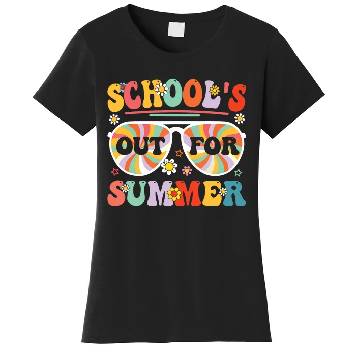 Schools Out For Summer Retro Last Day Of School Teacher Women's T-Shirt