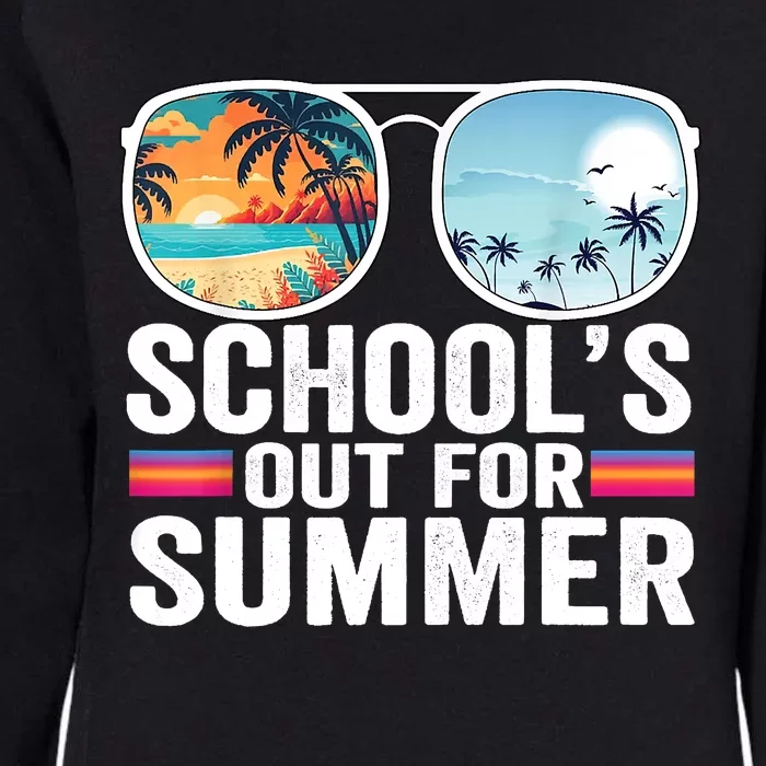 Schools Out For Summer Glasses Last Day Of School Teacher Womens California Wash Sweatshirt