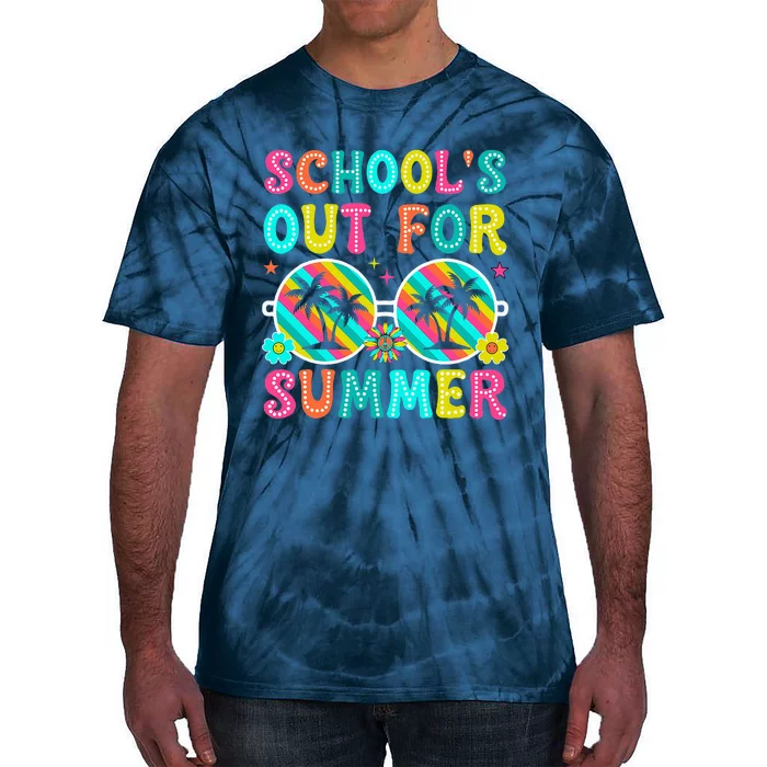 Schools Out For Summer Last Day Of School Teacher Tie-Dye T-Shirt