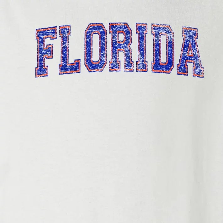 State Of Florida Varsity Blue Weathered Design Toddler Long Sleeve Shirt