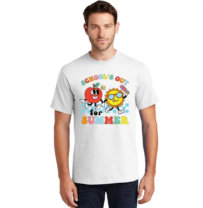 School's Out For Summer Graduation Groovy Teacher Tall T-Shirt