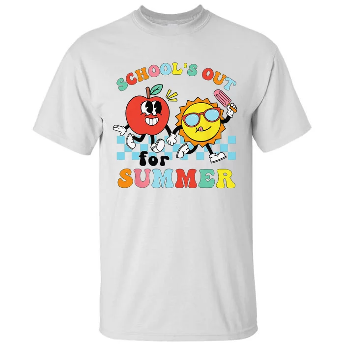 School's Out For Summer Graduation Groovy Teacher Tall T-Shirt