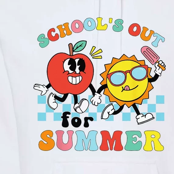 School's Out For Summer Graduation Groovy Teacher Premium Hoodie