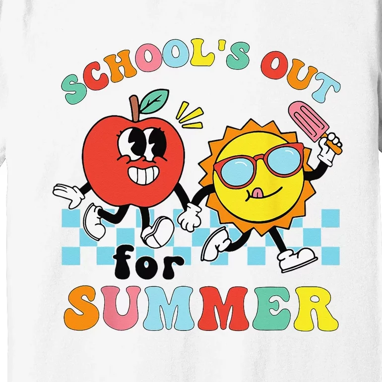 School's Out For Summer Graduation Groovy Teacher Premium T-Shirt