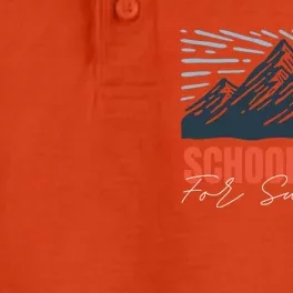 SchoolS Out For Summer Happy Last Day Mountain Sunset Gift Dry Zone Grid Performance Polo