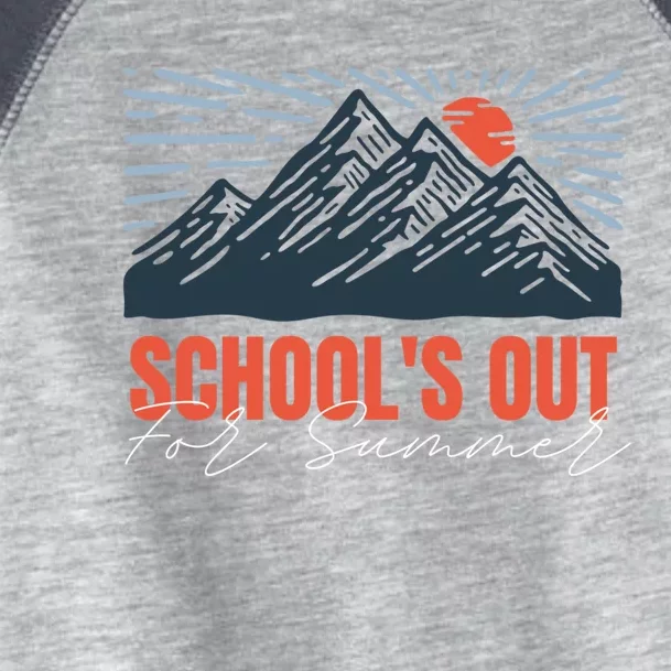 SchoolS Out For Summer Happy Last Day Mountain Sunset Gift Toddler Fine Jersey T-Shirt