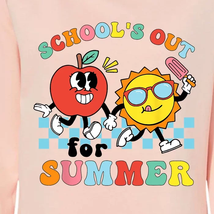 Schools Out For Summer Graduation Teacher Retro Groovy Womens California Wash Sweatshirt