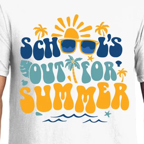 Schools Out For Summer Vacation Retro Last Day Of School Pajama Set