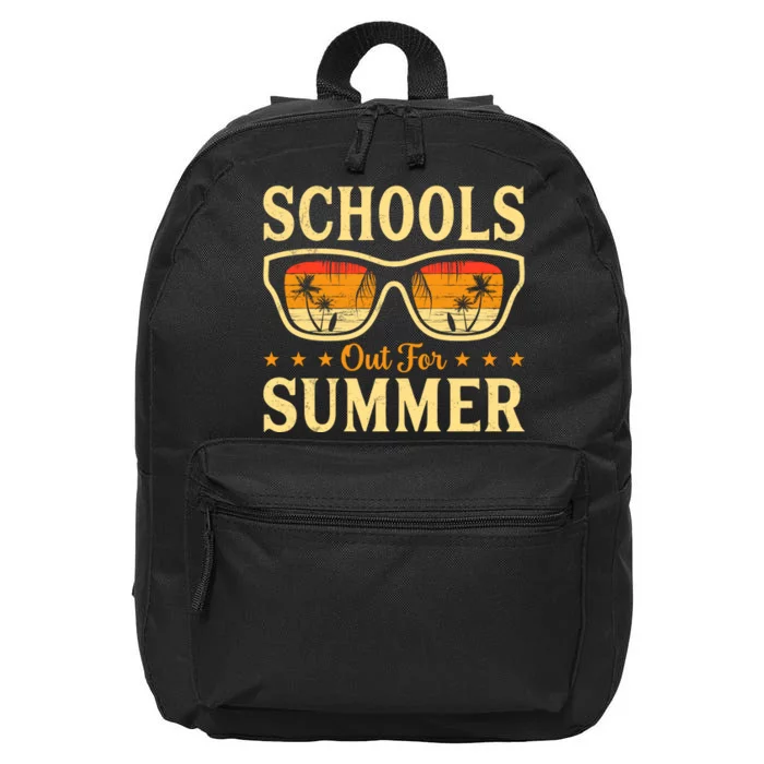 Schools Out For Summer Last Day Of School Student Teacher 16 in Basic Backpack