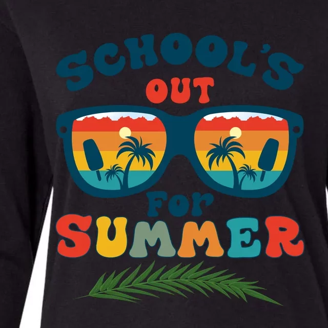 SchoolS Out For Summer Celebration Womens Cotton Relaxed Long Sleeve T-Shirt