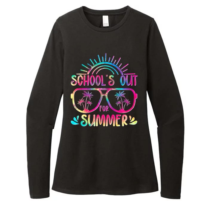 School's Out For Summer Tie Dye Womens CVC Long Sleeve Shirt