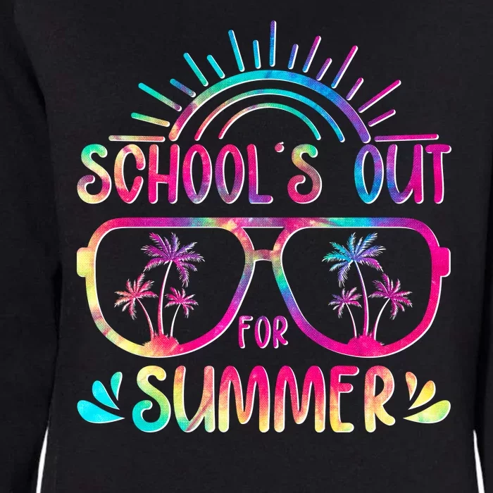 School's Out For Summer Tie Dye Womens California Wash Sweatshirt