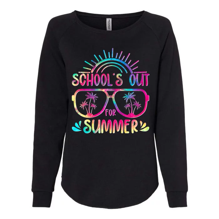 School's Out For Summer Tie Dye Womens California Wash Sweatshirt