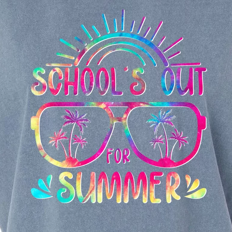 School's Out For Summer Tie Dye Garment-Dyed Women's Muscle Tee