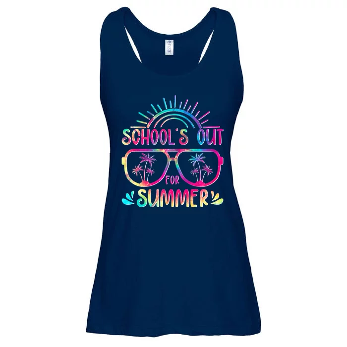 School's Out For Summer Tie Dye Ladies Essential Flowy Tank