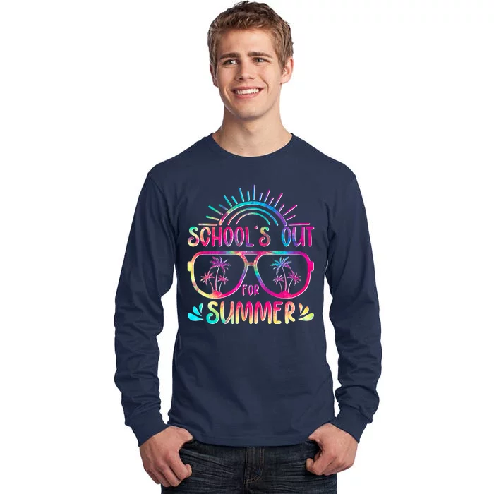 School's Out For Summer Tie Dye Tall Long Sleeve T-Shirt